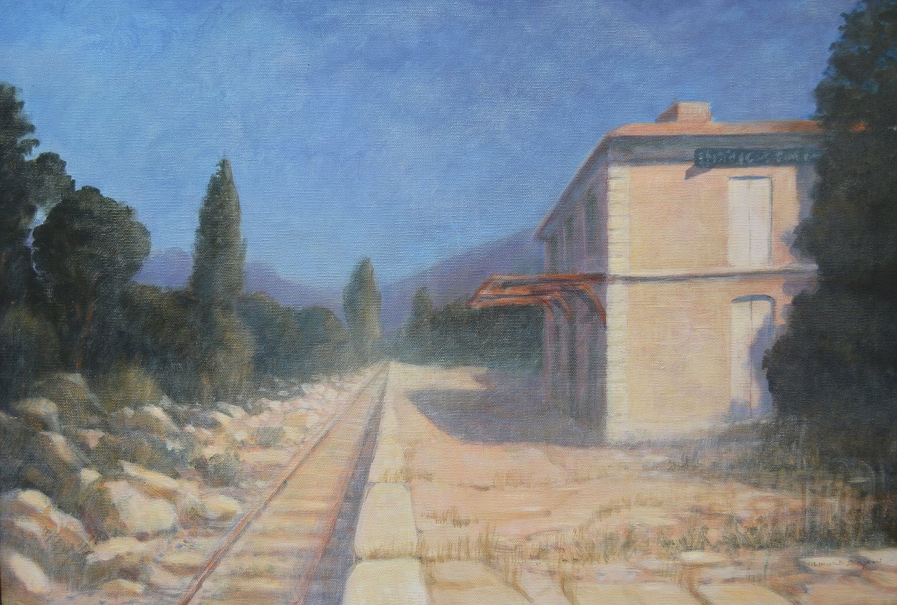 Entraigues İstasyonu, Provence by Lincoln Seligman