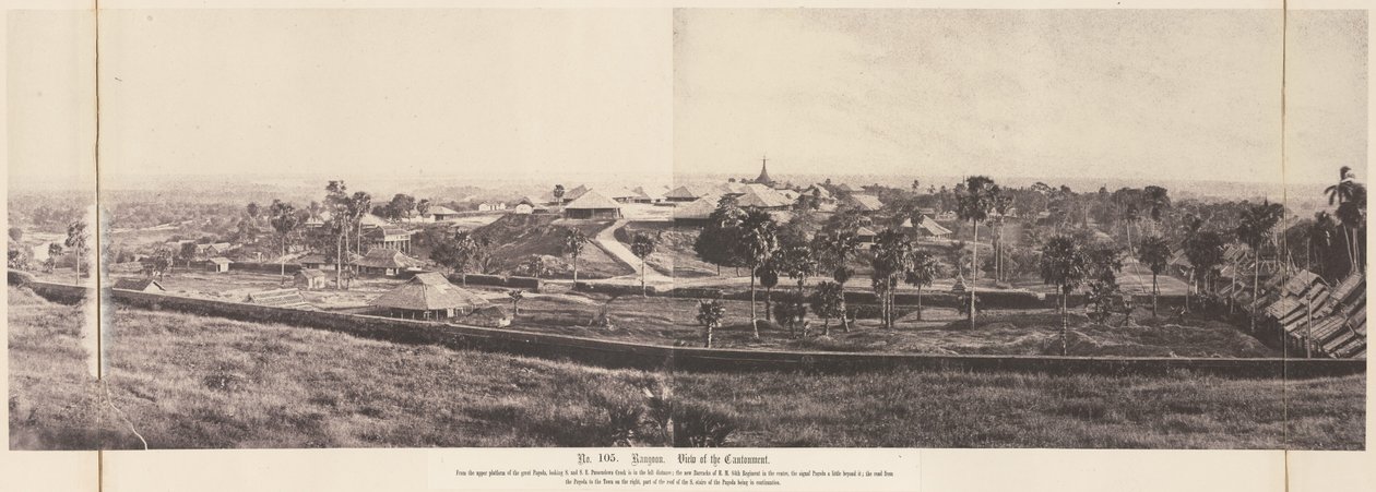 Rangoon: Kantonun Görünümü by Linnaeus Tripe