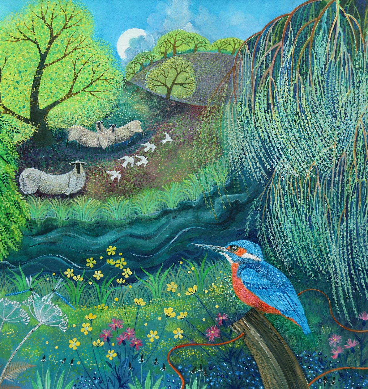 Grenadier Pub 2018 (akrýl á pappír) urki by Lisa Graa Jensen