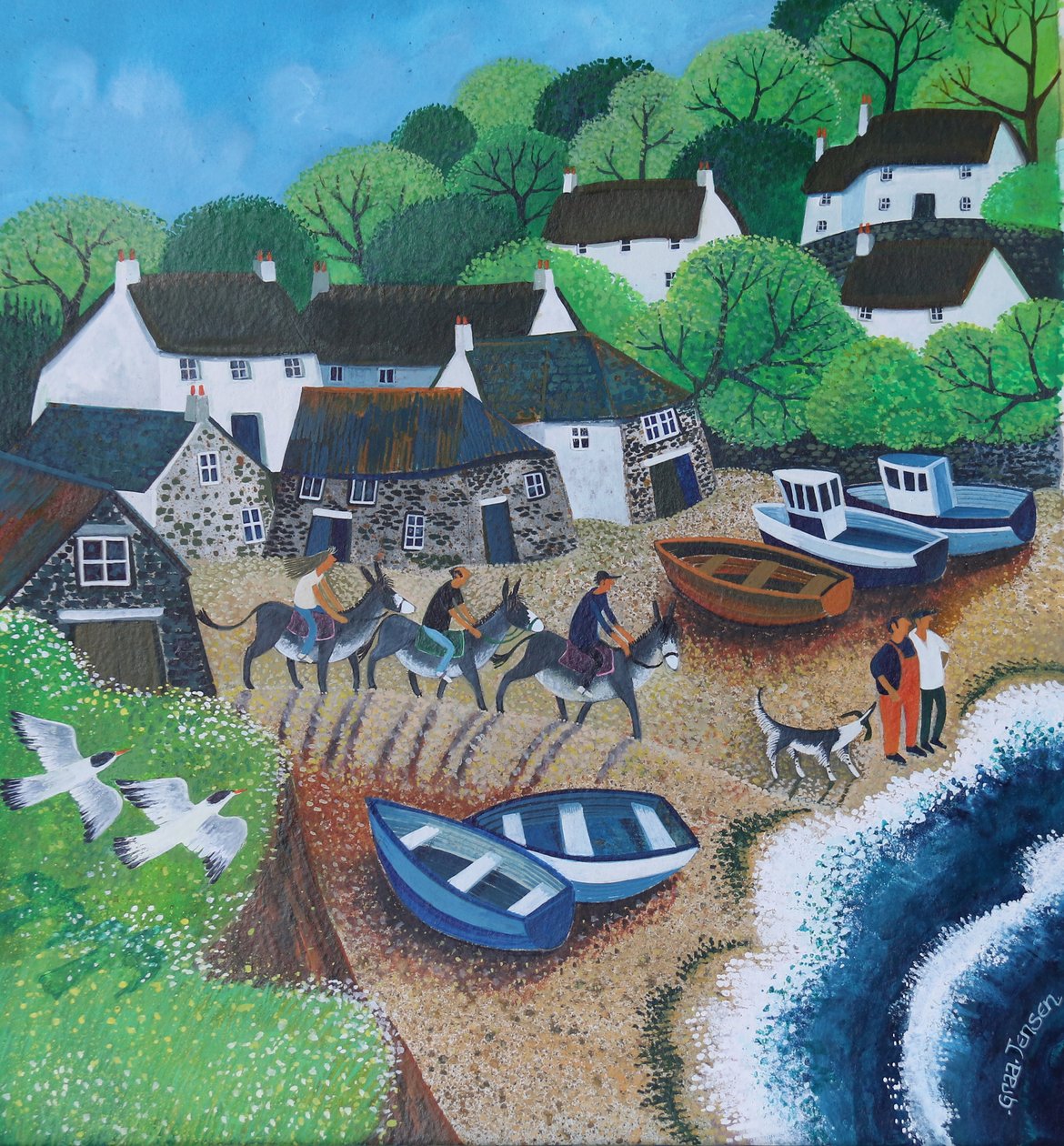 Cadgwith Limanı, 2018 by Lisa Graa Jensen