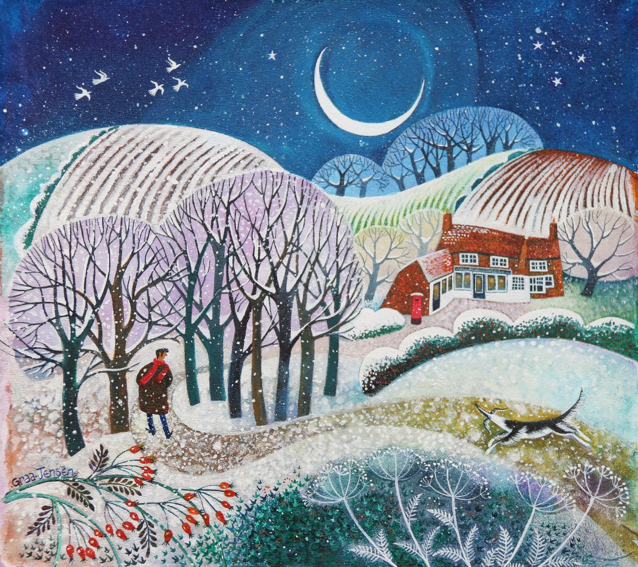 Cold Snap, 2021 (tuval üzerine akrilik) by Lisa Graa Jensen