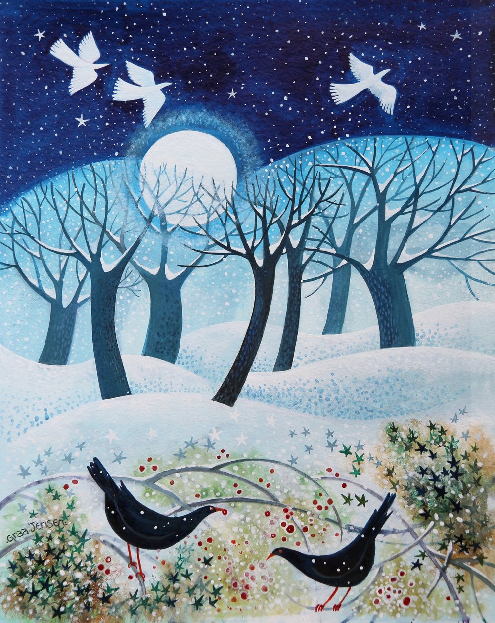 Karda Kış Kuşları, 2019 by Lisa Graa Jensen