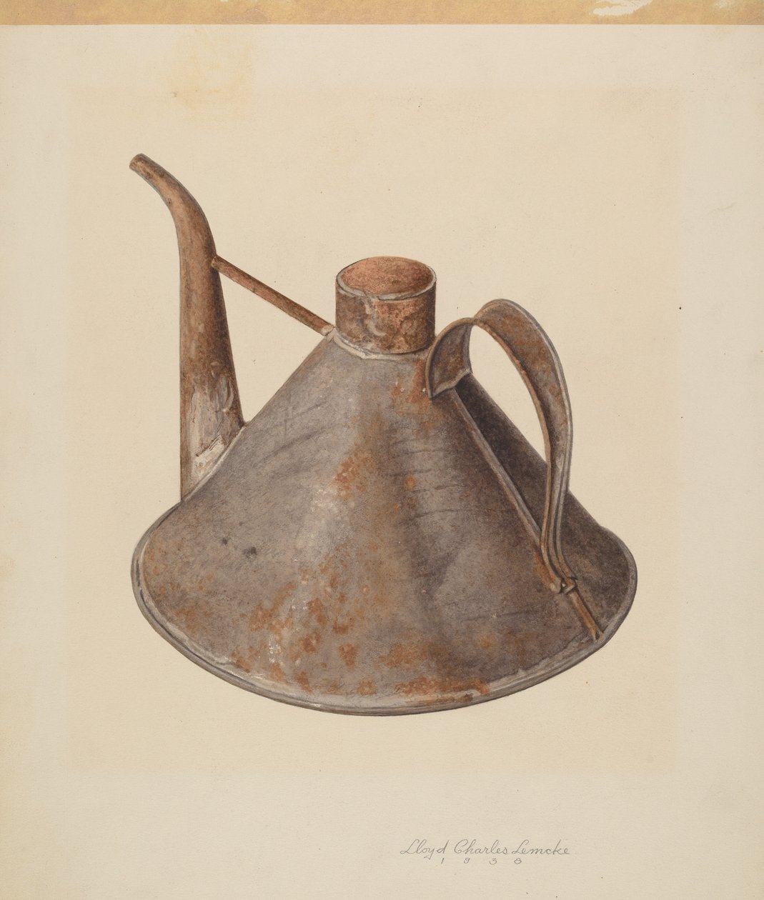 Ağızlı Yağ Tenekesi, c. 1938. by Lloyd Charles Lemcke