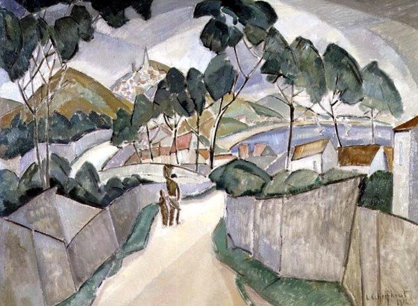 Villeneuve-les-Avignon yakınlarındaki manzara by Lodewijk Schelfhout