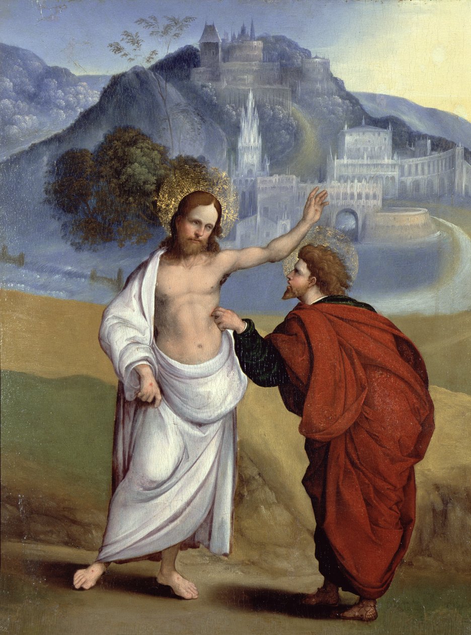 Doubting Thomas  by Lodovico Mazzolino