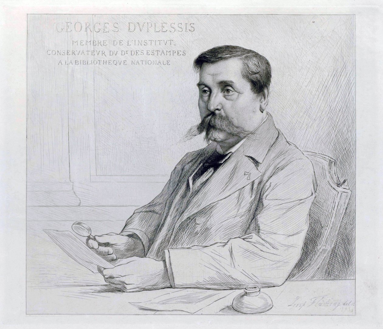 Georges duplesis by Leopold Flameng