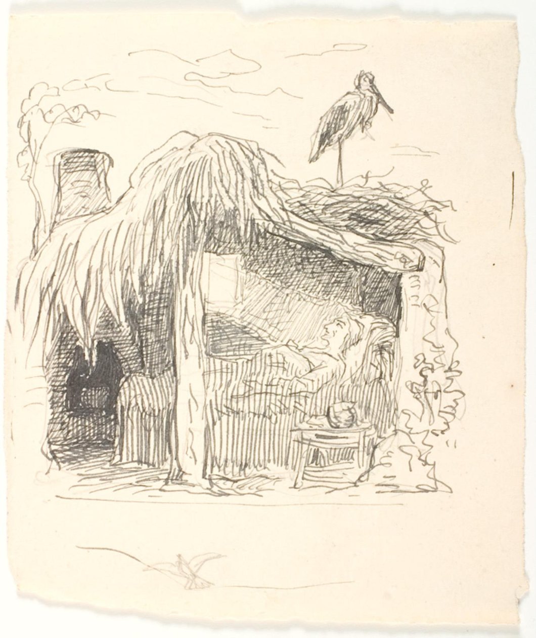 Anna Dorthea ölüm döşeğinde by Lorenz Frølich