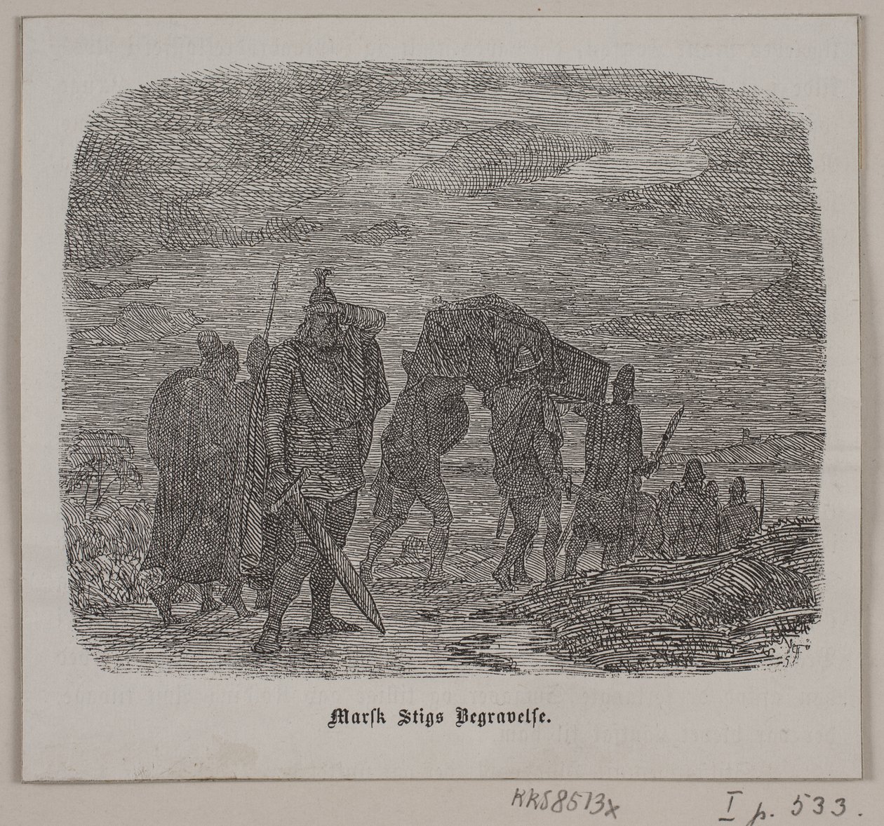 Marsh Stig'in cenazesi by Lorenz Frølich