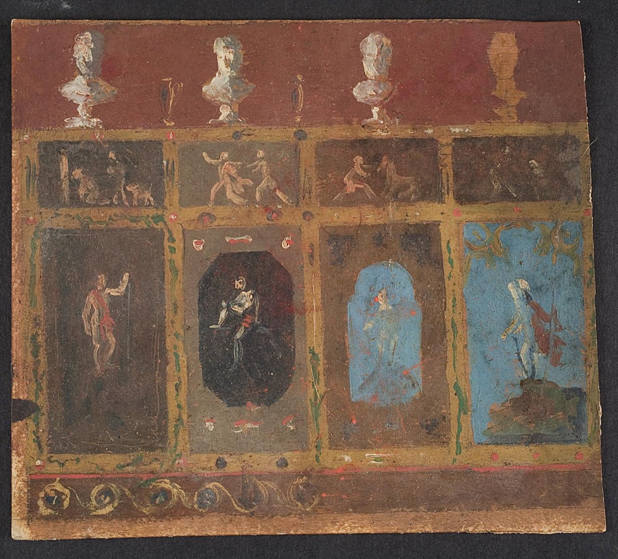 Valhøj 1838/1839 için duvar süslemeleri by Lorenz Frølich