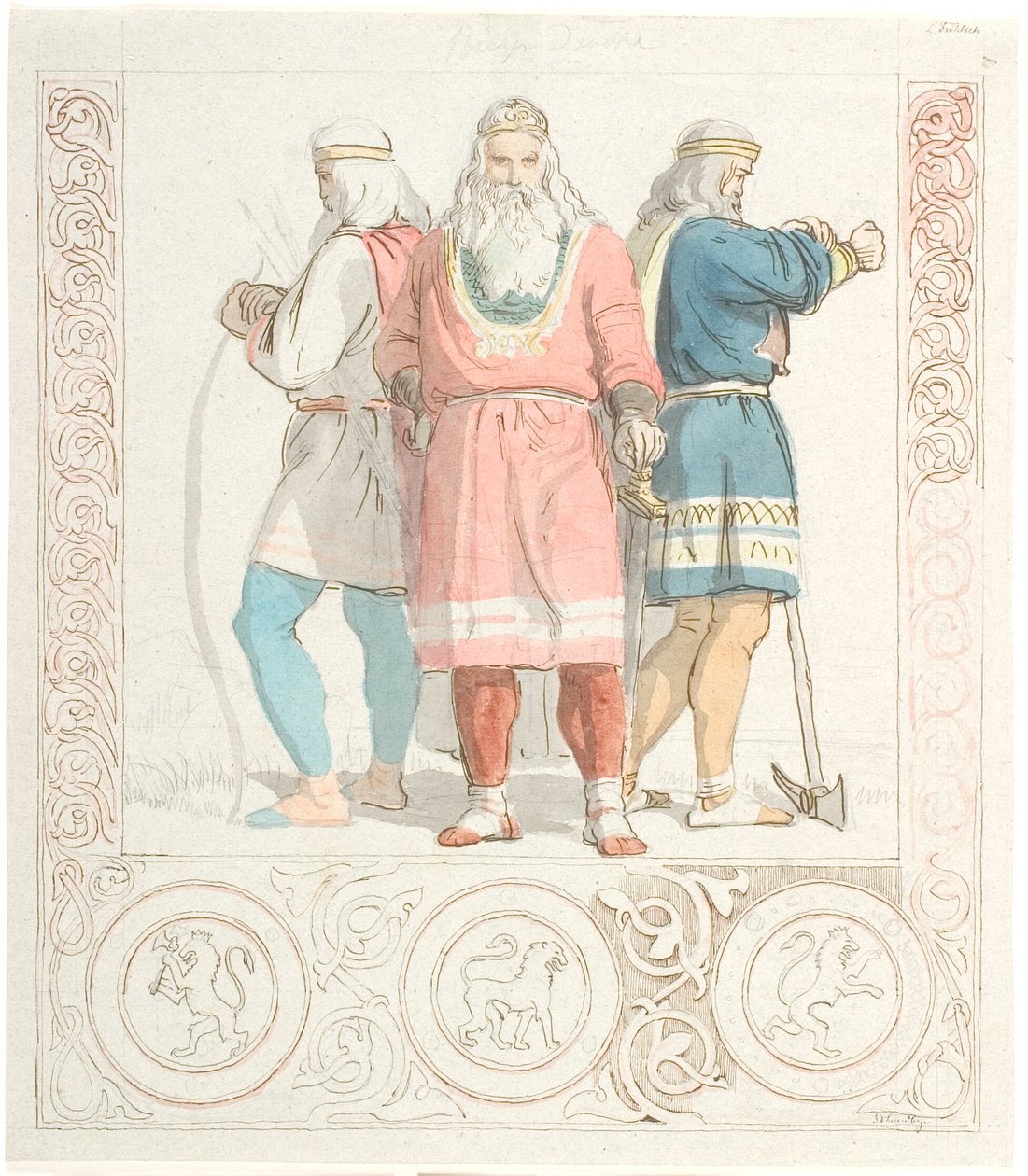 Ørvarodd, Holger Danske, Stærkodder by Lorenz Frølich