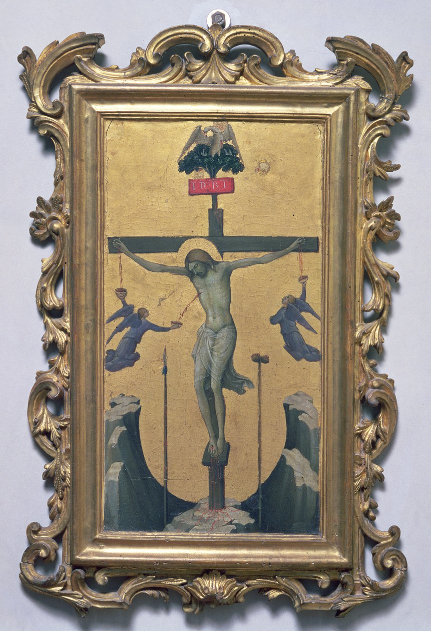 Çarmıha germe (panelde tempera) by Lorenzo Monaco