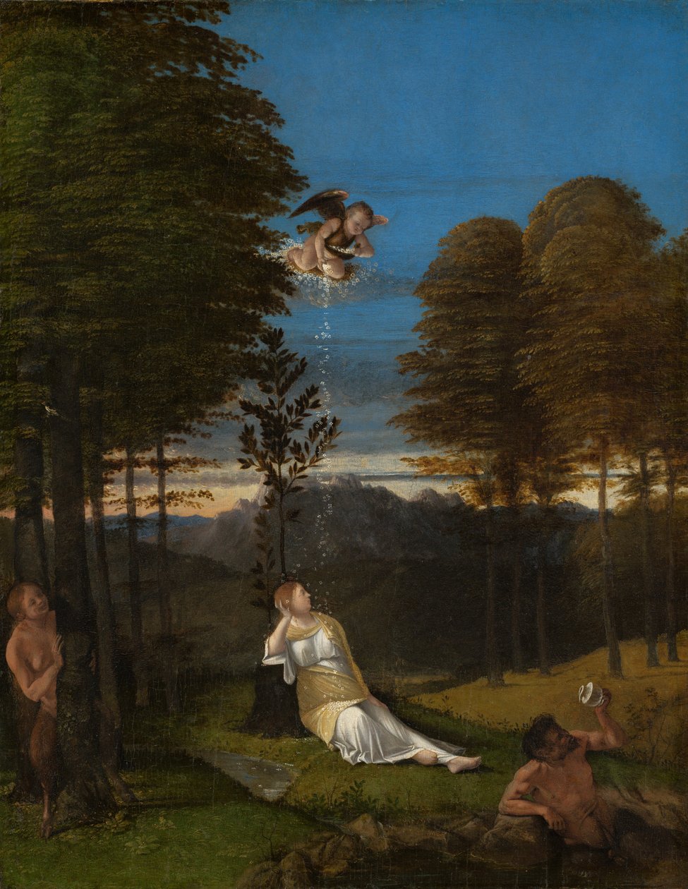 İffet Alegorisi, c. 1505. by Lorenzo Lotto