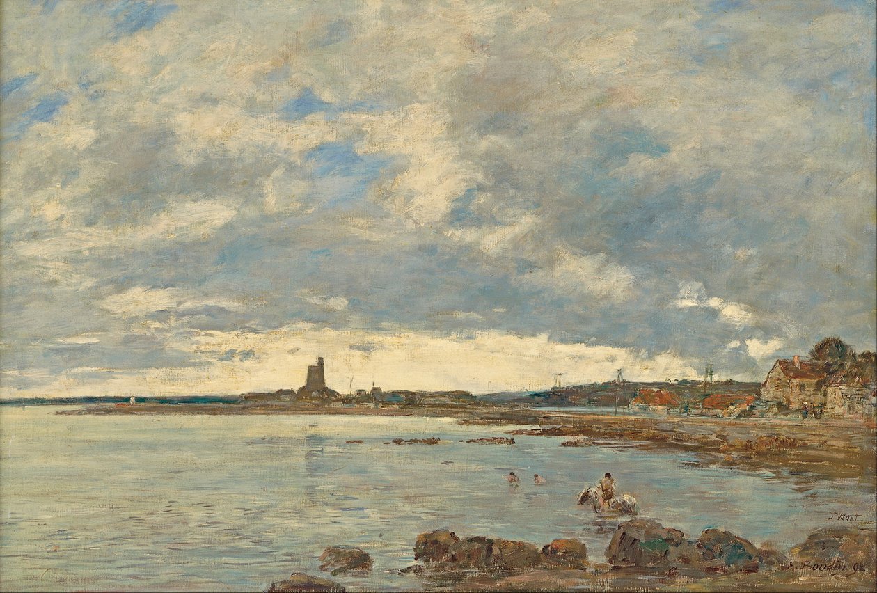 Aziz Vaast-la-Hougue by Eugene Louis Boudin