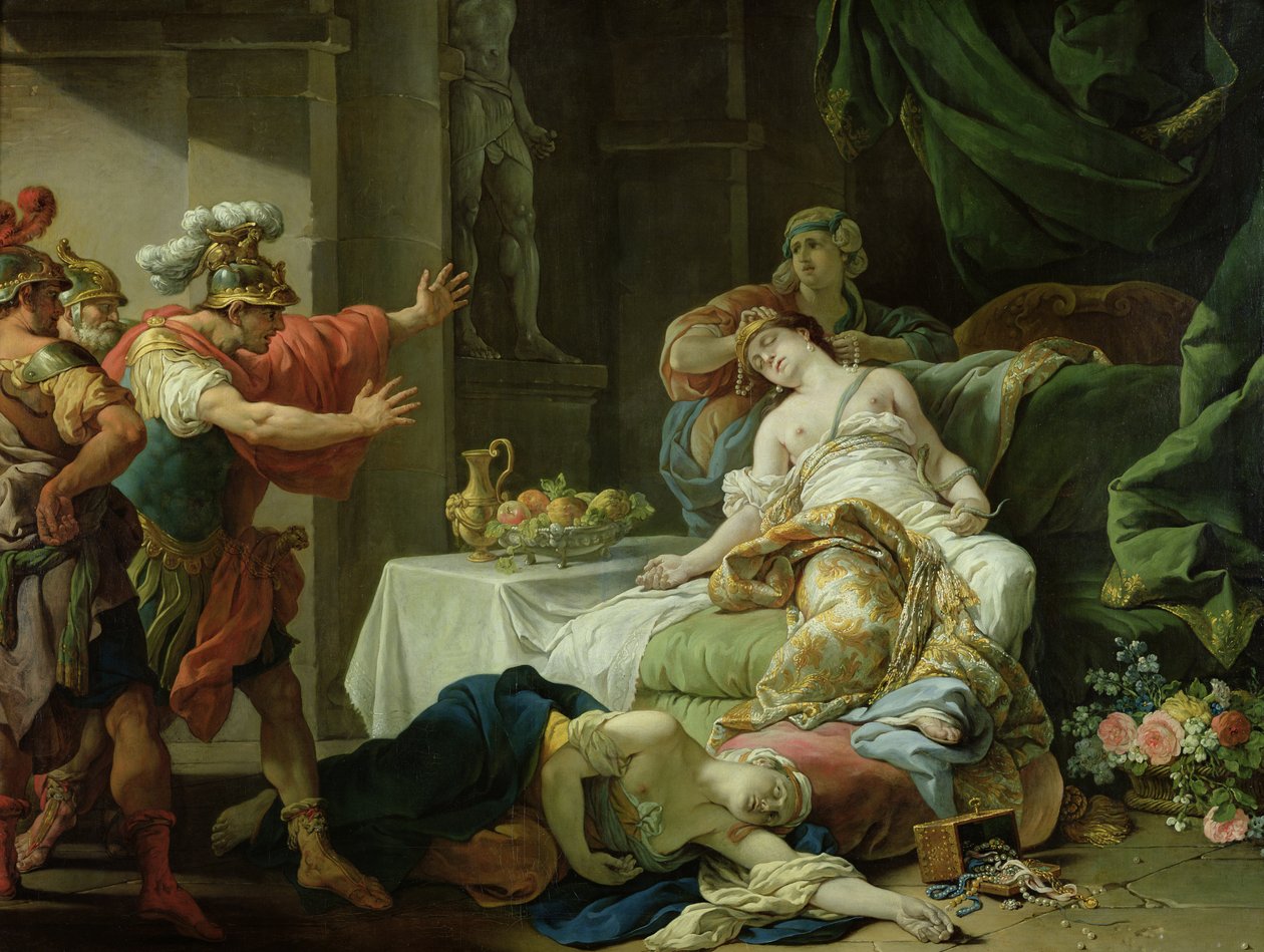 The Death of Cleopatra, 1755  by Louis Jean François Lagrenée