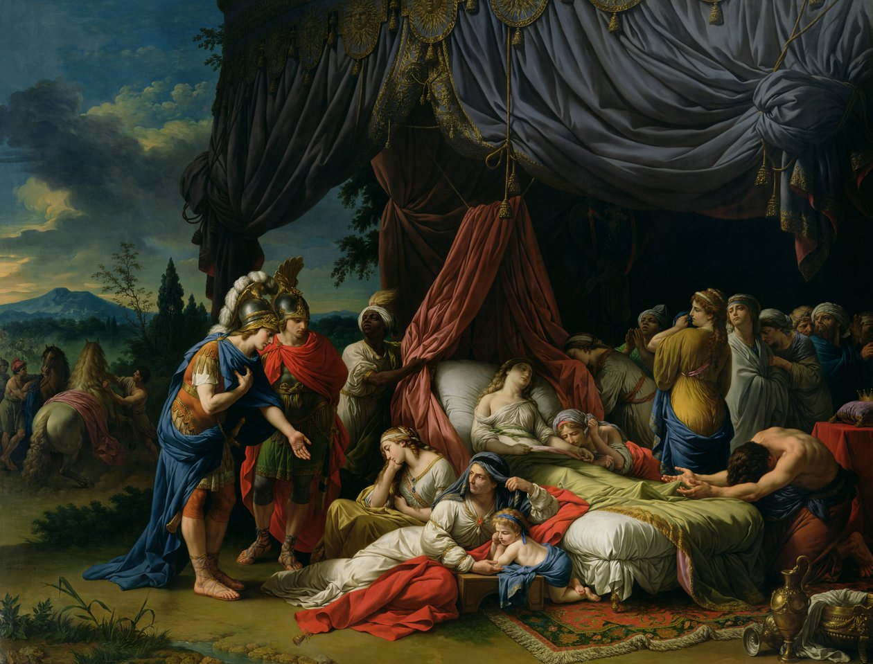 The Death of the Wife of Darius III (399-330 BC) 1785  by Louis Jean François Lagrenée