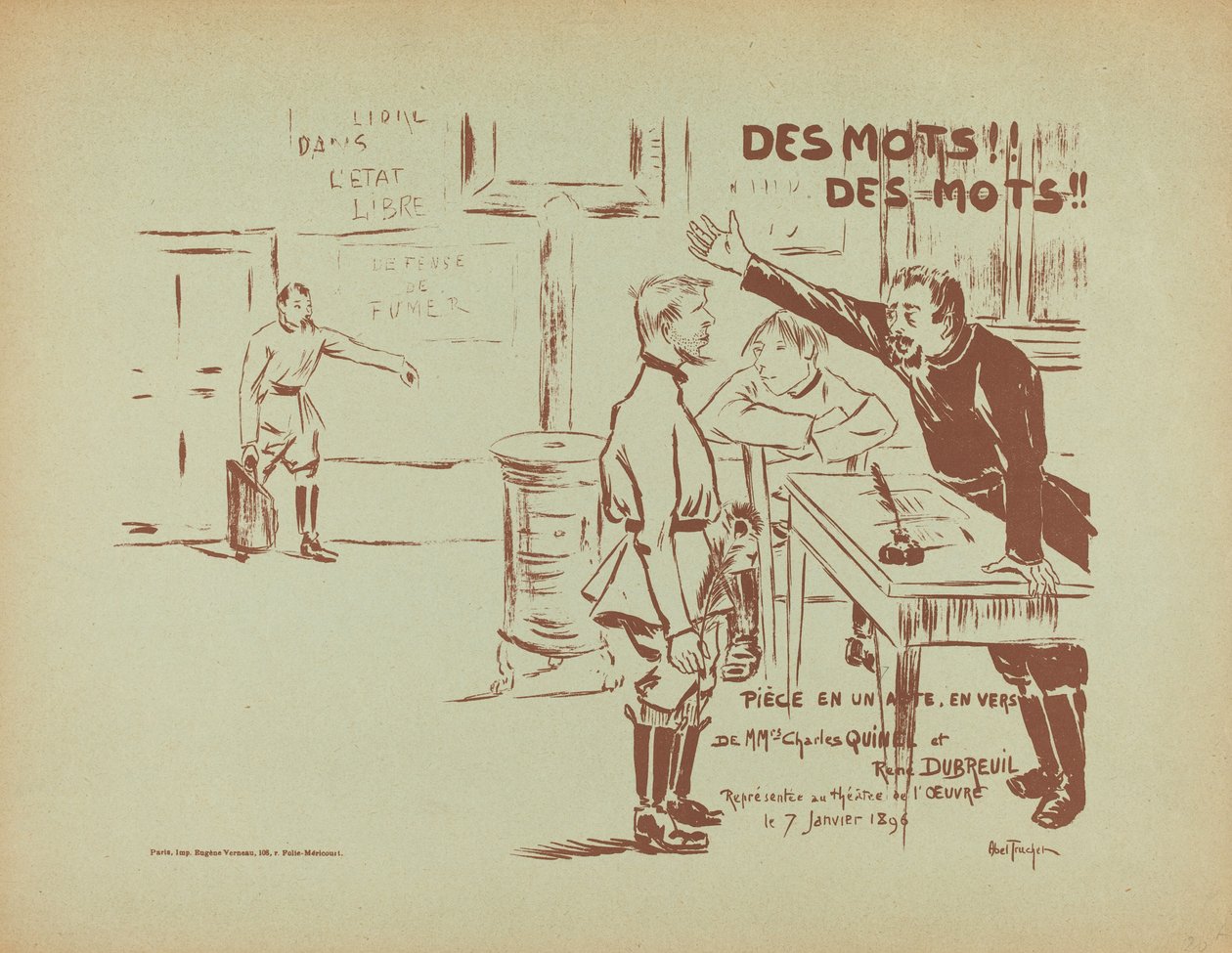 Sözler! Kelimeler!, 1896. by Louis Abel Truchet