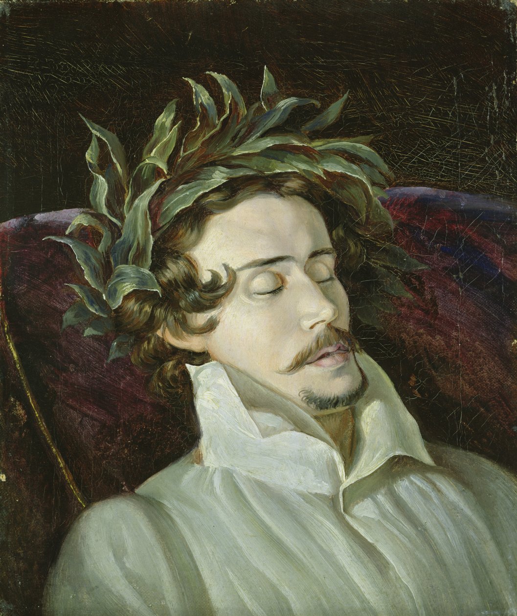 Ressam Erwin Speckler ölüm döşeğinde by Louis Asher