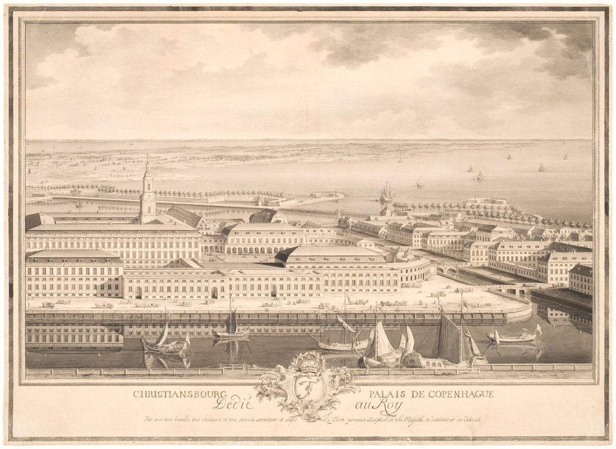 Kopenhag Sarayı Christiansburg by Louis Auguste Le Clerc