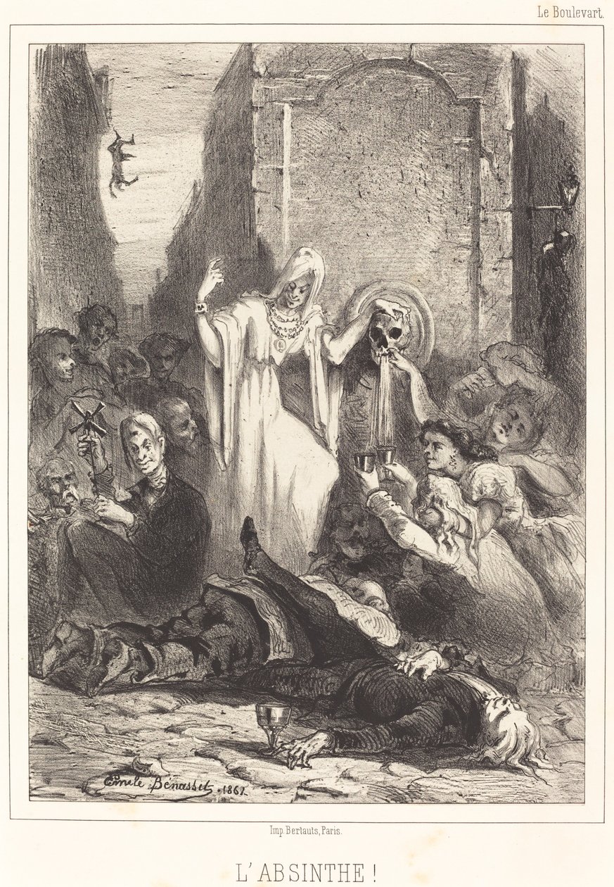 Absinthe! by Louis Emile Benassit