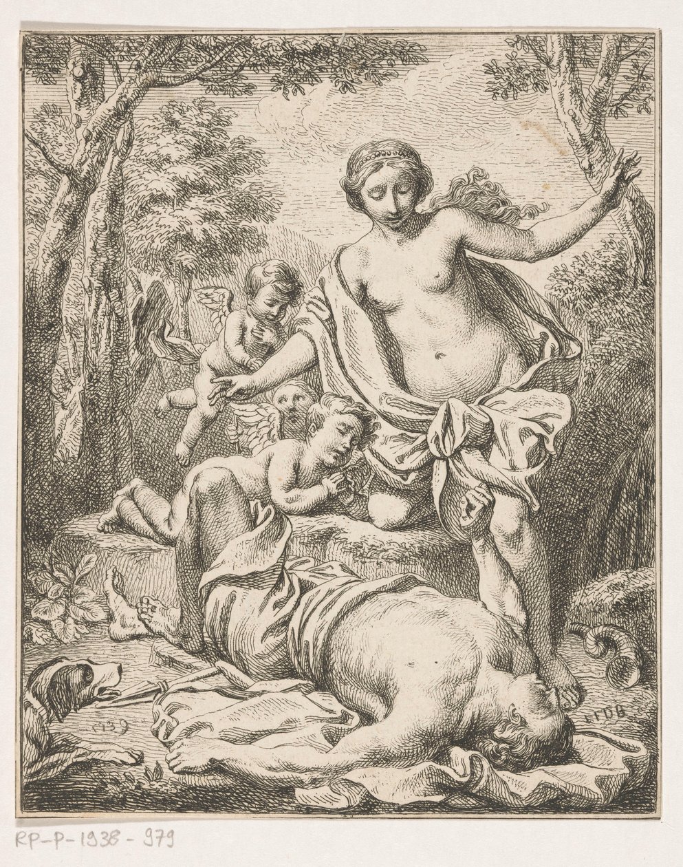 Venüs ve Adonis by Louis Fabritius Dubourg
