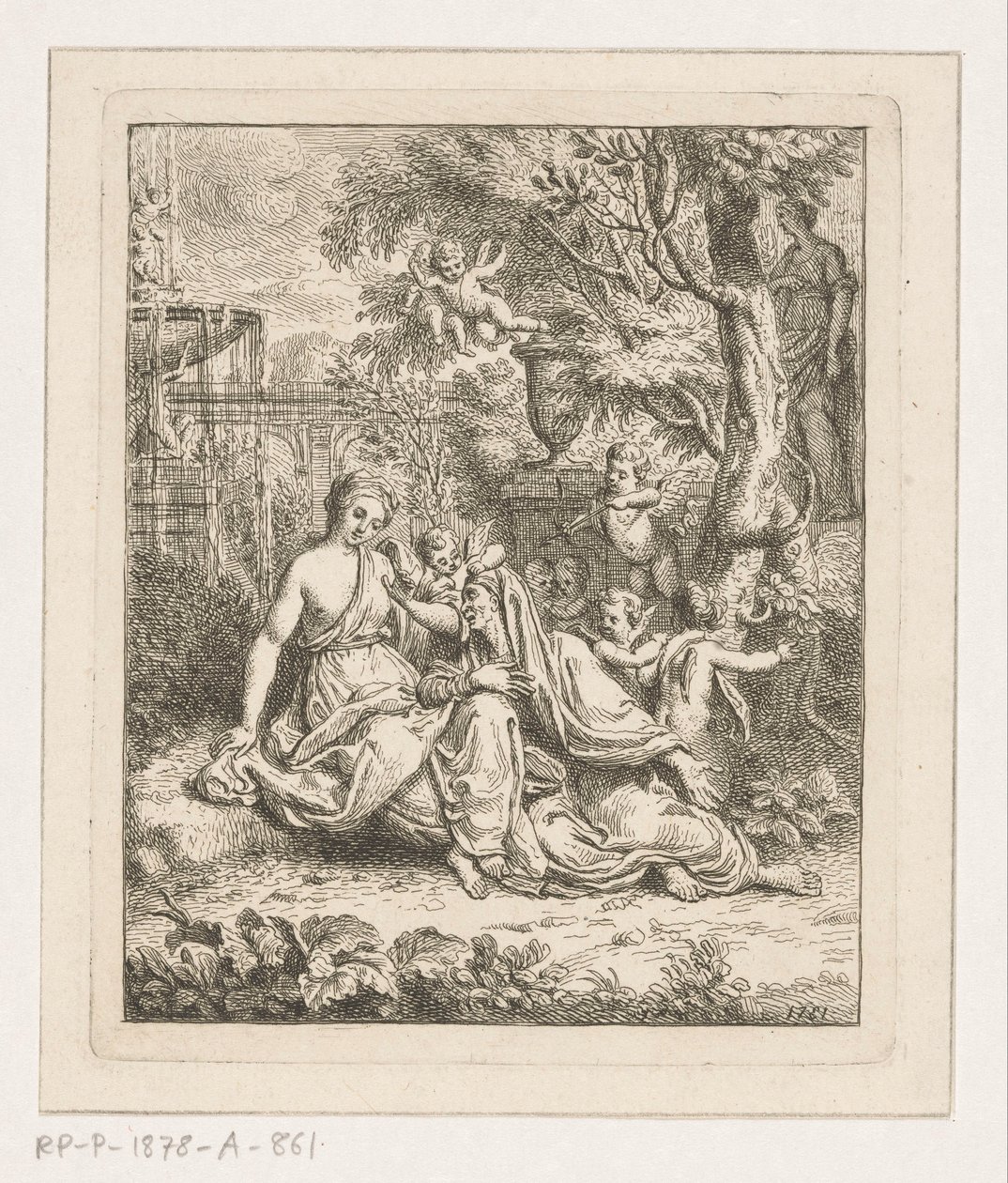 Vertumnus ve Pomona by Louis Fabritius Dubourg