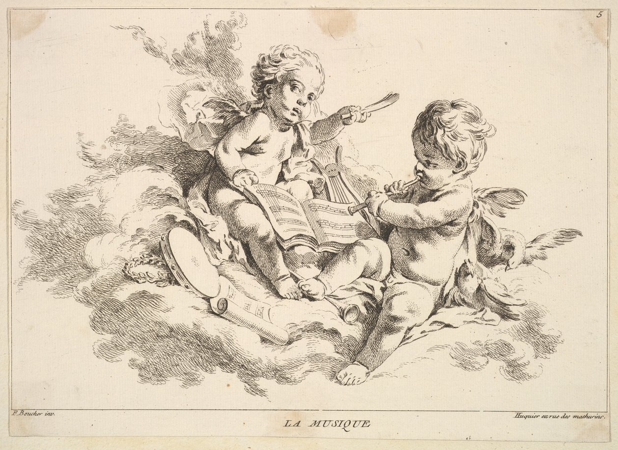 Müzik. by Louis Felix de la Rue