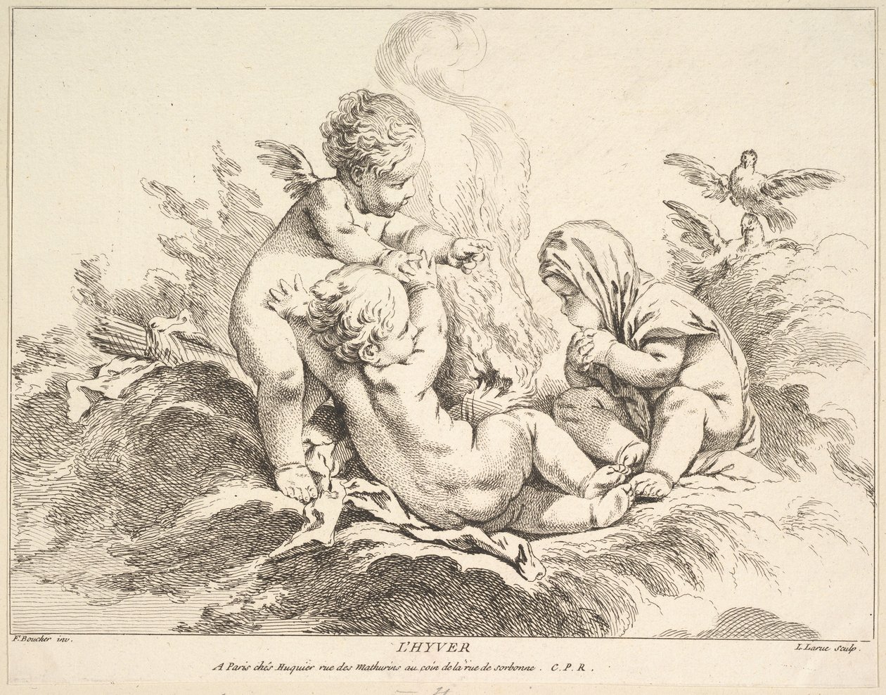 Kış. by Louis Felix de la Rue