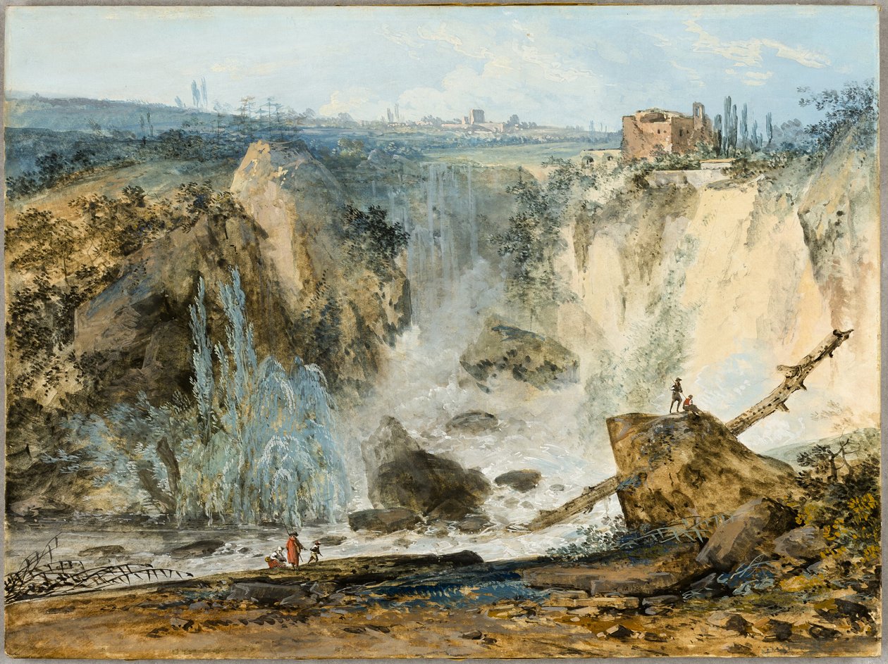 Şelale by Louis Gabriel Moreau