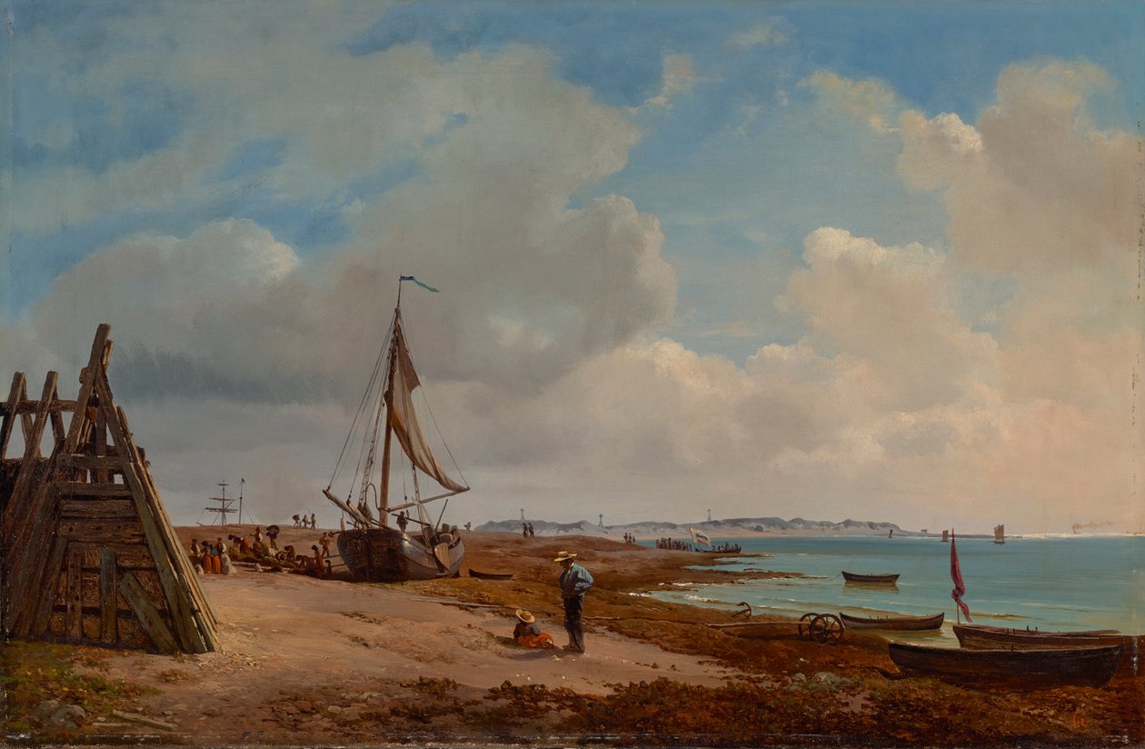 Elbe yakın Blankenese by Louis Gurlitt