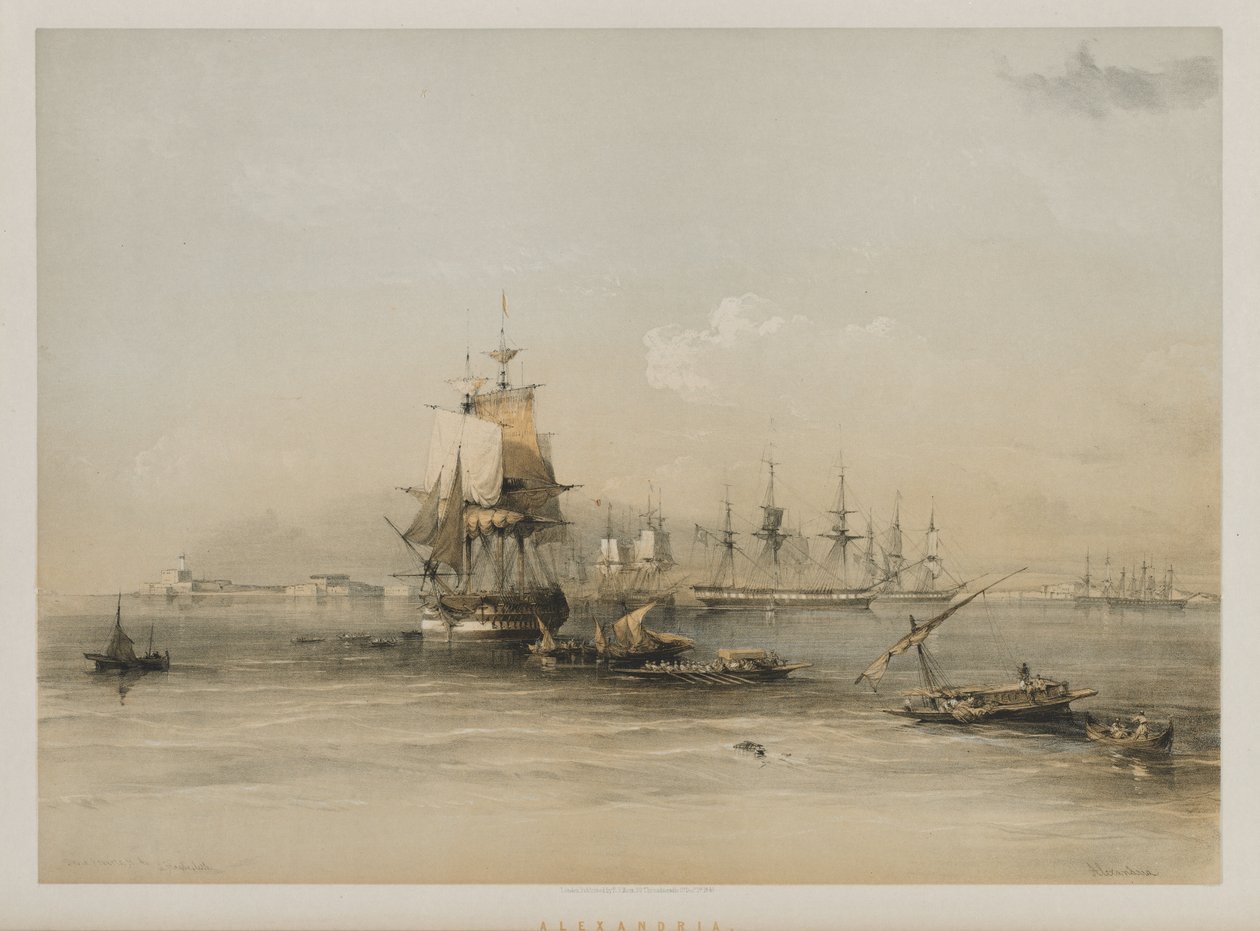 Mısır ve Nubia, Cilt III: İskenderiye, 1848. by Louis Haghe