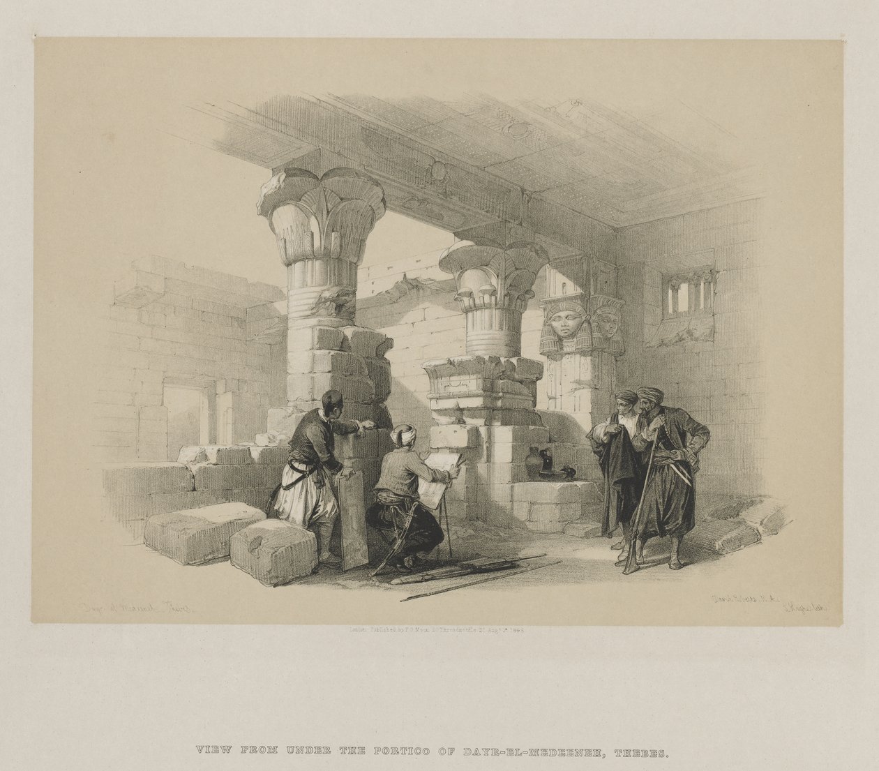 Mısır ve Nubia, Cilt II: Dayr-El-Medeeneh, Thebes by Louis Haghe