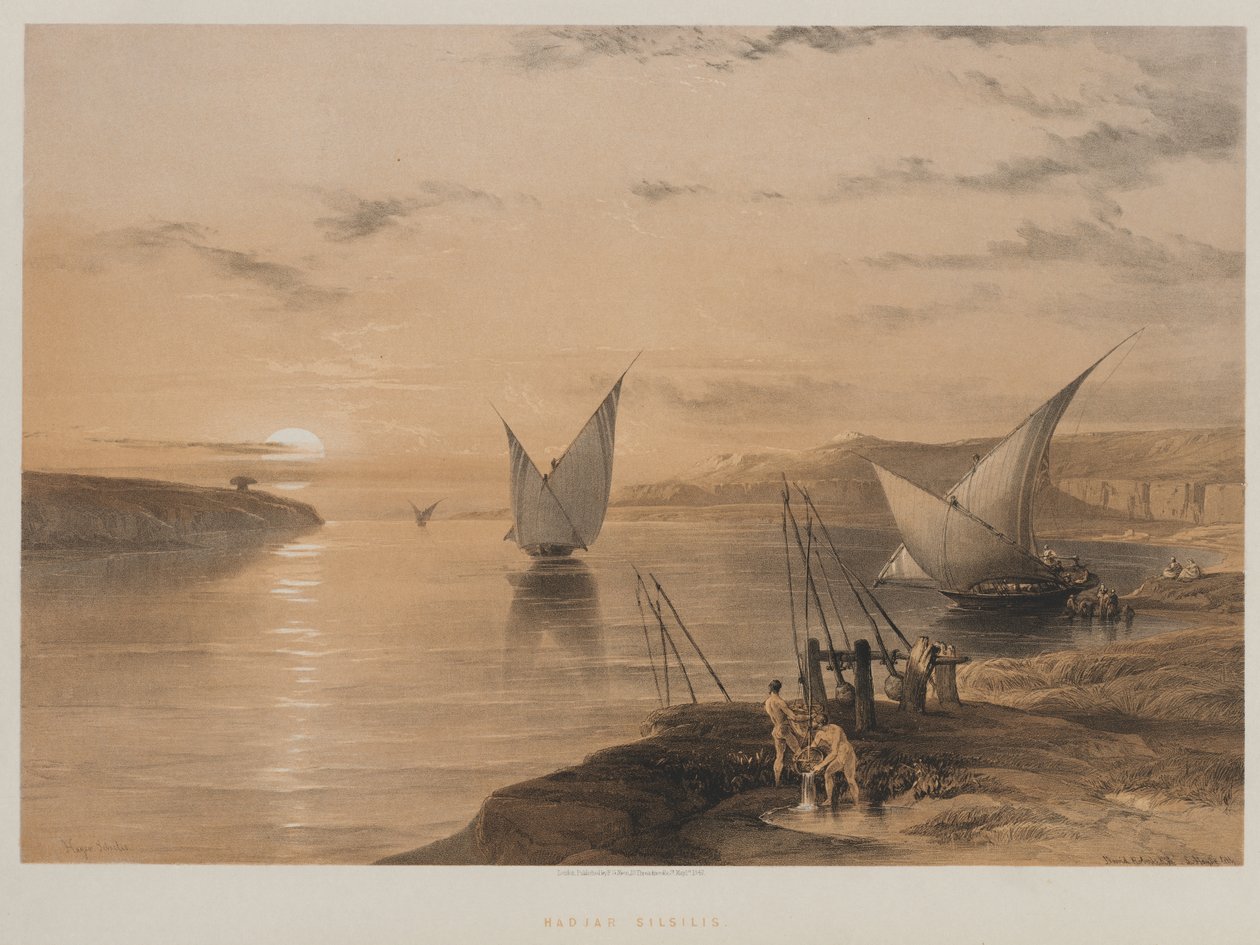 Mısır ve Nubia, Cilt II: Hacer Setsilis by Louis Haghe