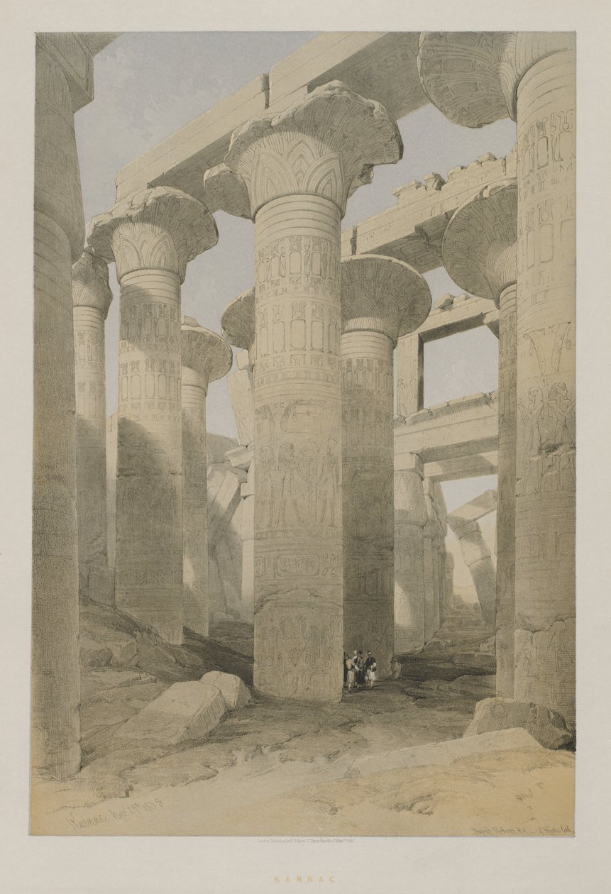 Mısır ve Nubia, Cilt II: Karnac by Louis Haghe