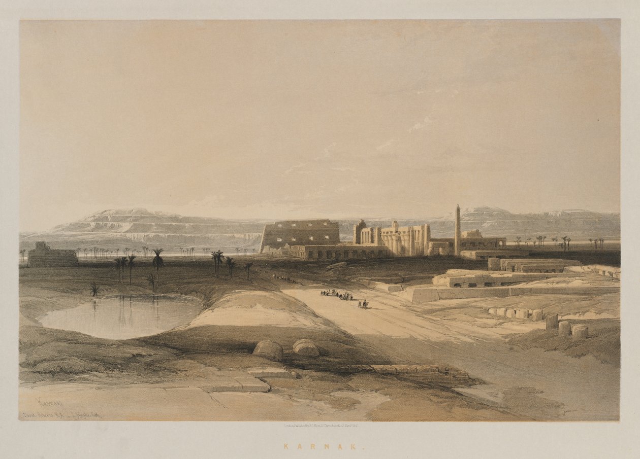 Mısır ve Nubia, Cilt II: Karnak, 1847. by Louis Haghe