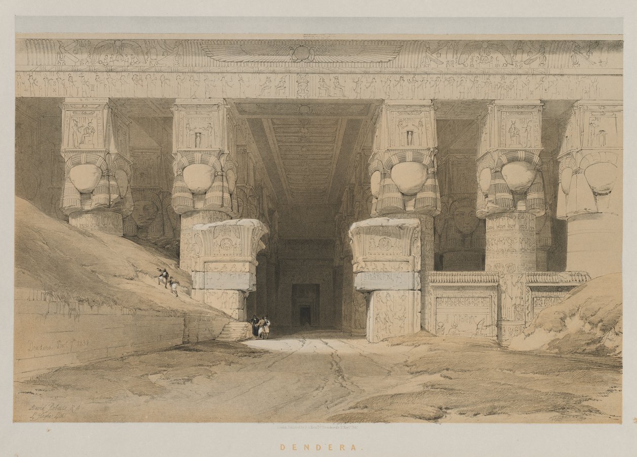Mısır ve Nubia, Cilt I: Dendera by Louis Haghe