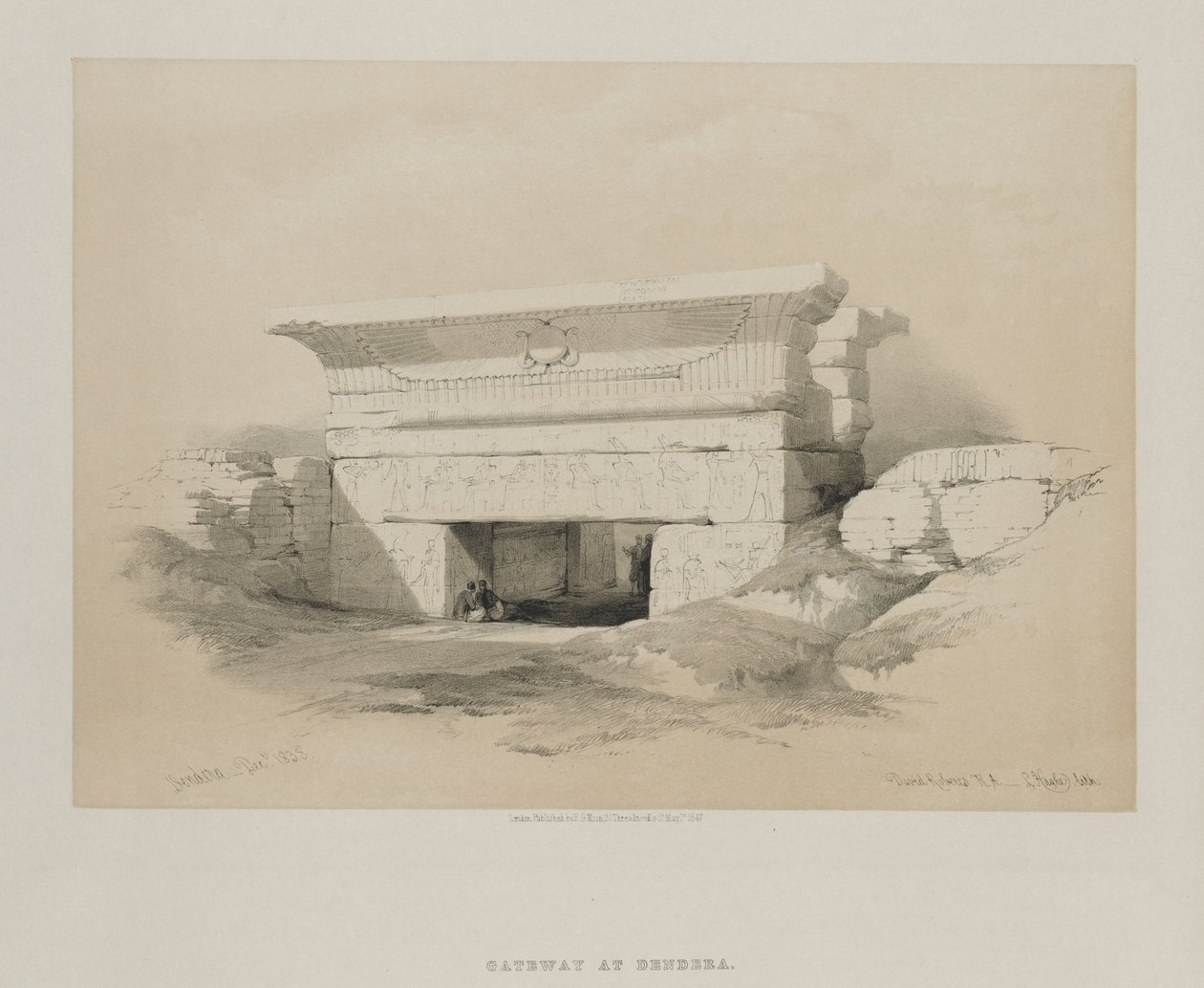 Mısır ve Nubia, Cilt I: Dendera, 1847. by Louis Haghe