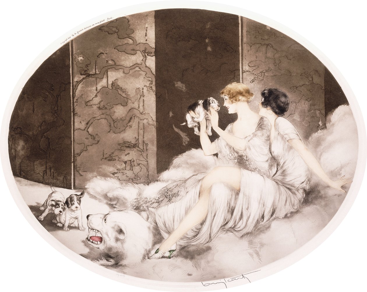 Küçük Köpekler by Louis Icart