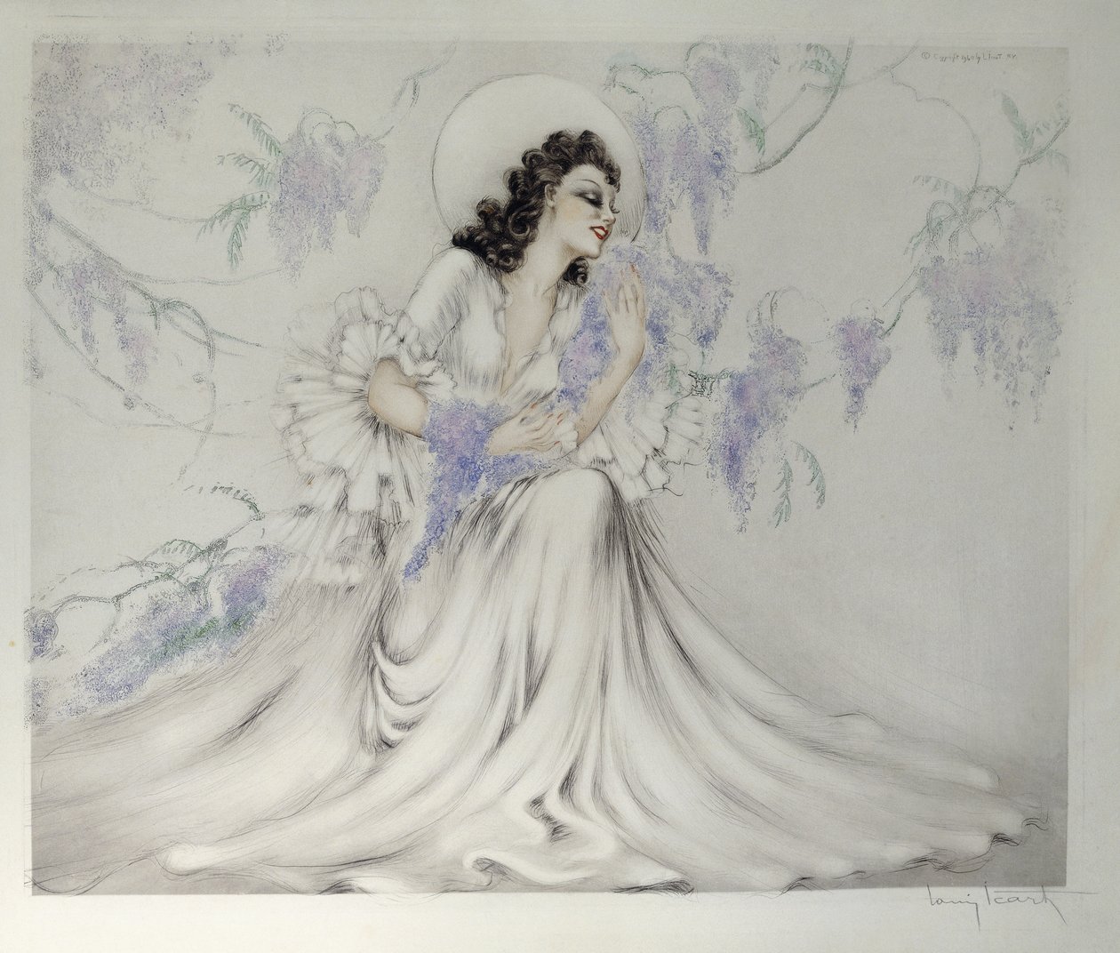 wisteria by Louis Icart
