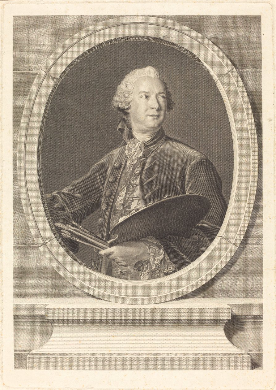 Louis Tocque by Louis Jacques Cathelin after Jean Marc Nattier