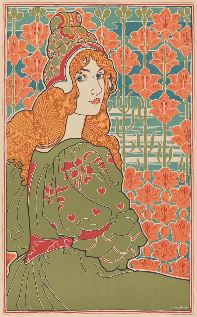Jane, 1897. by Louis John Rhead