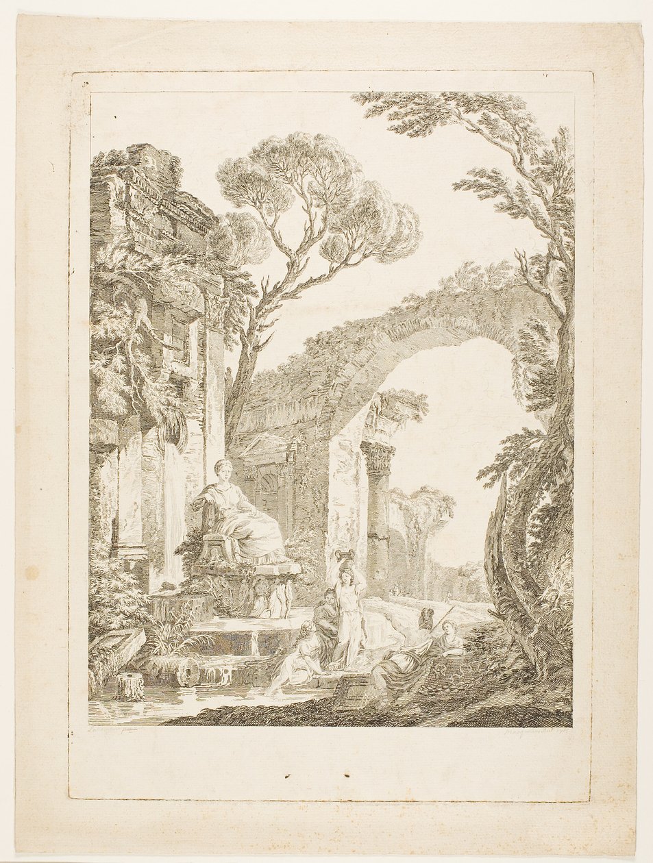 Harabelerdeki Çeşme by Louis Joseph Masquelier