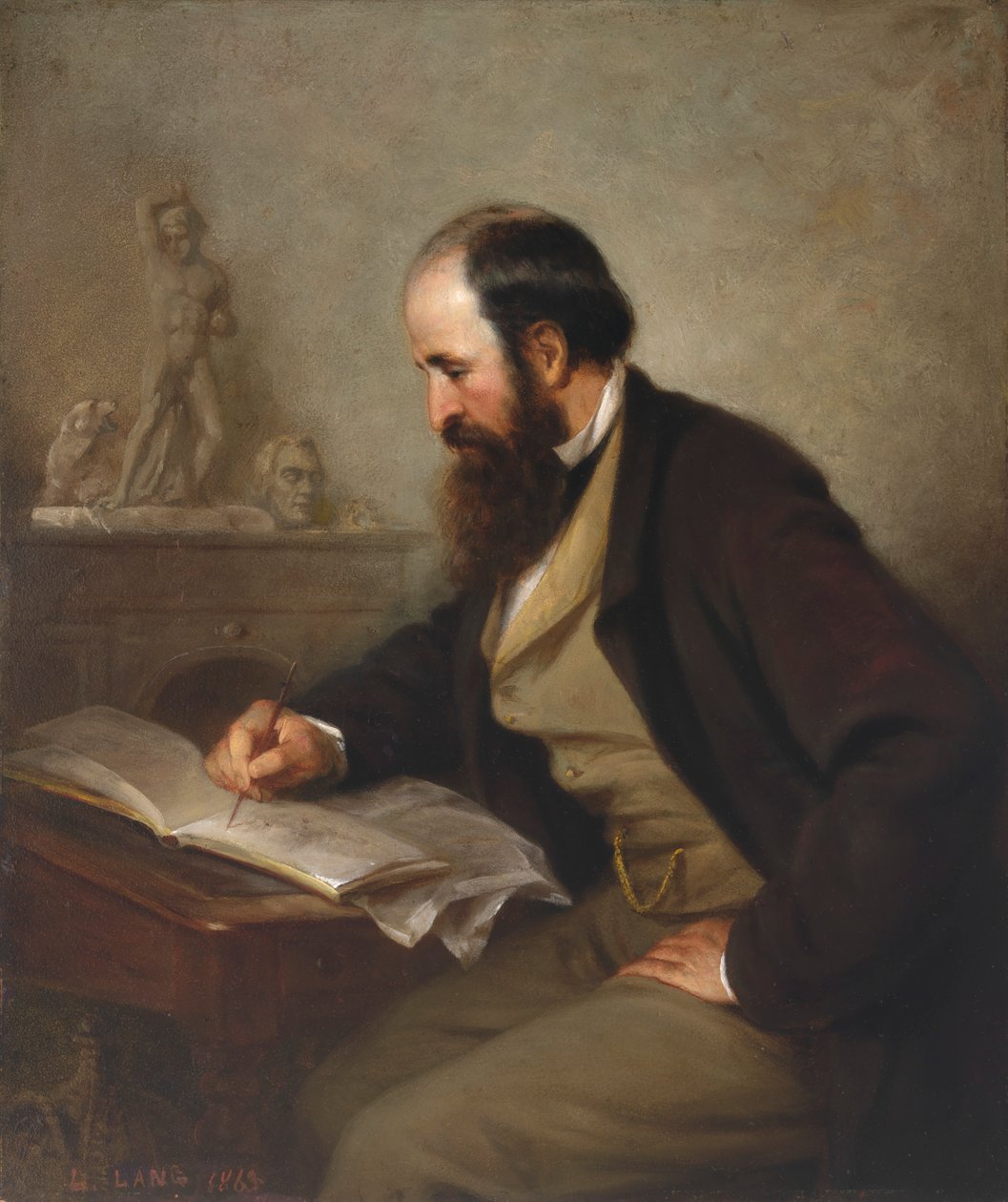 Henry Kirke Brown, 1863. by Louis Lang