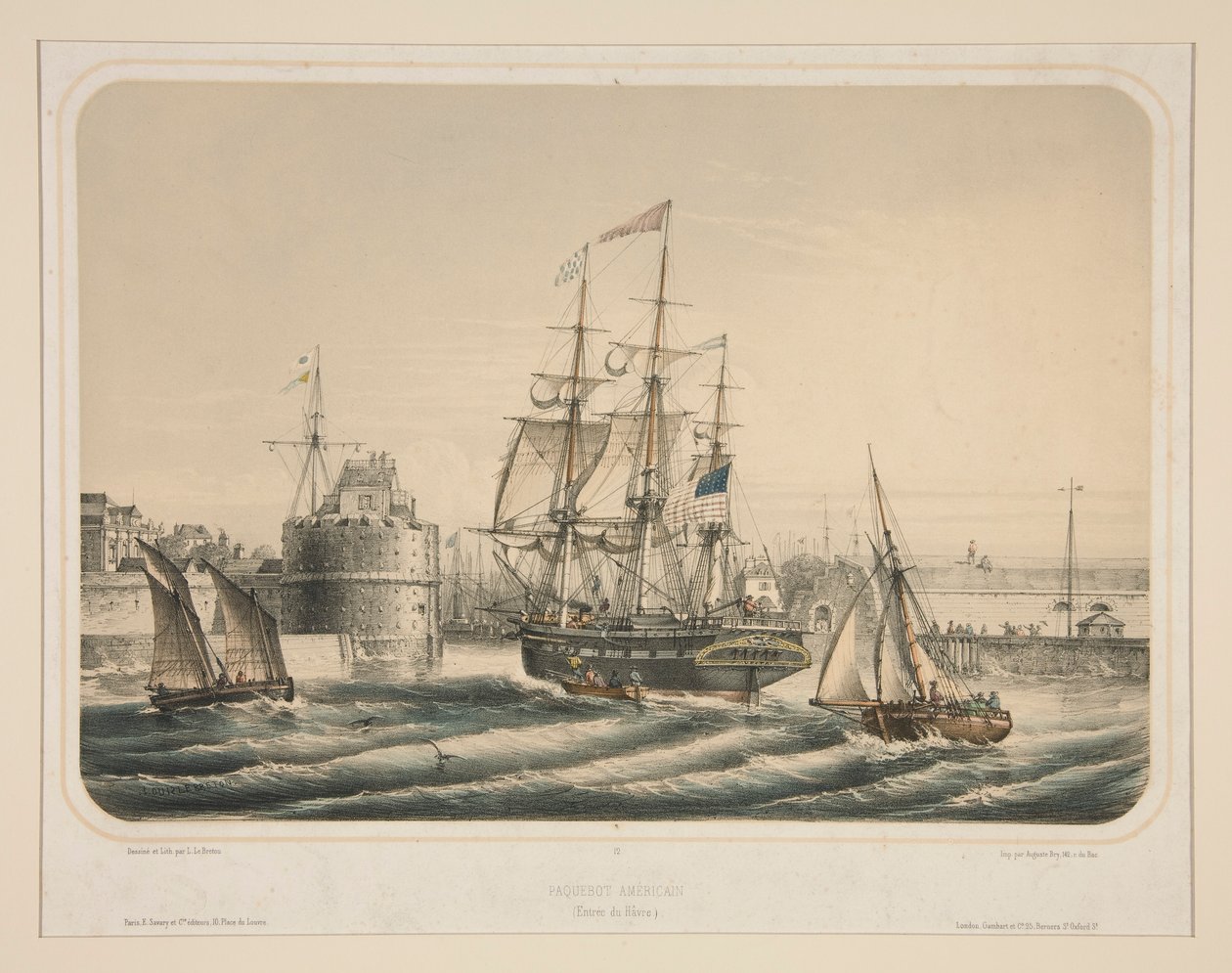 Amerikan gemisi (Entre du Havre) by Louis Le Breton