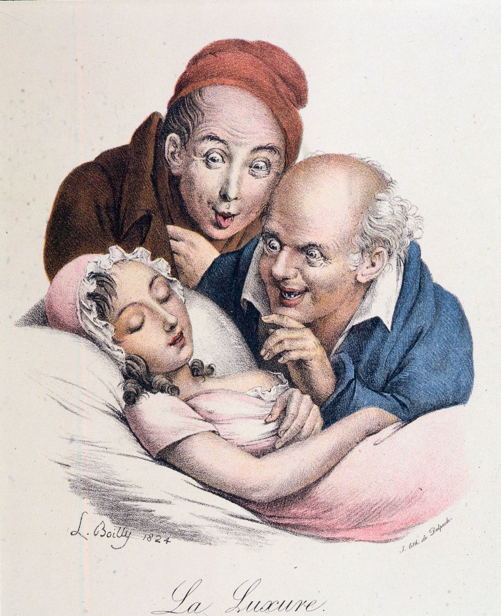Yedi Ölümcül Günah: Boilly tarafından Şehvet by Louis Leopold Boilly