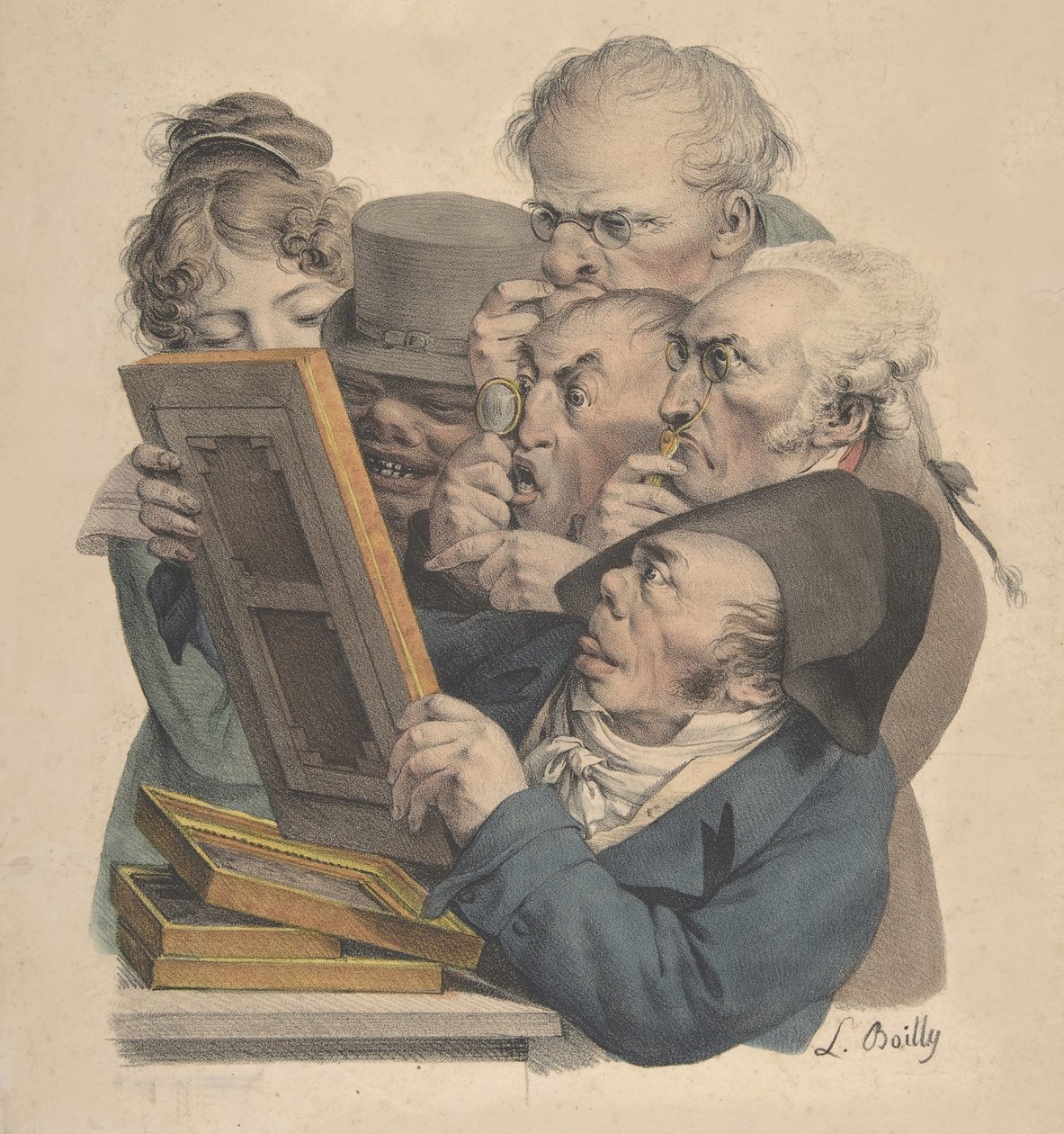 Sanat Bilenler, 1823-28. by Louis Leopold Boilly