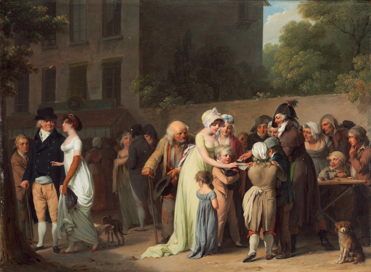 Bulvardaki Card Sharp by Louis Leopold Boilly