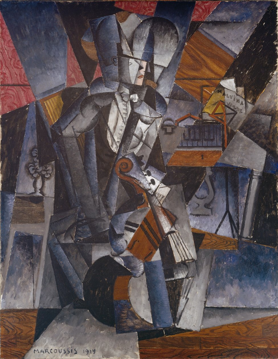 Müzisyen, 1914. by Louis Marcoussis