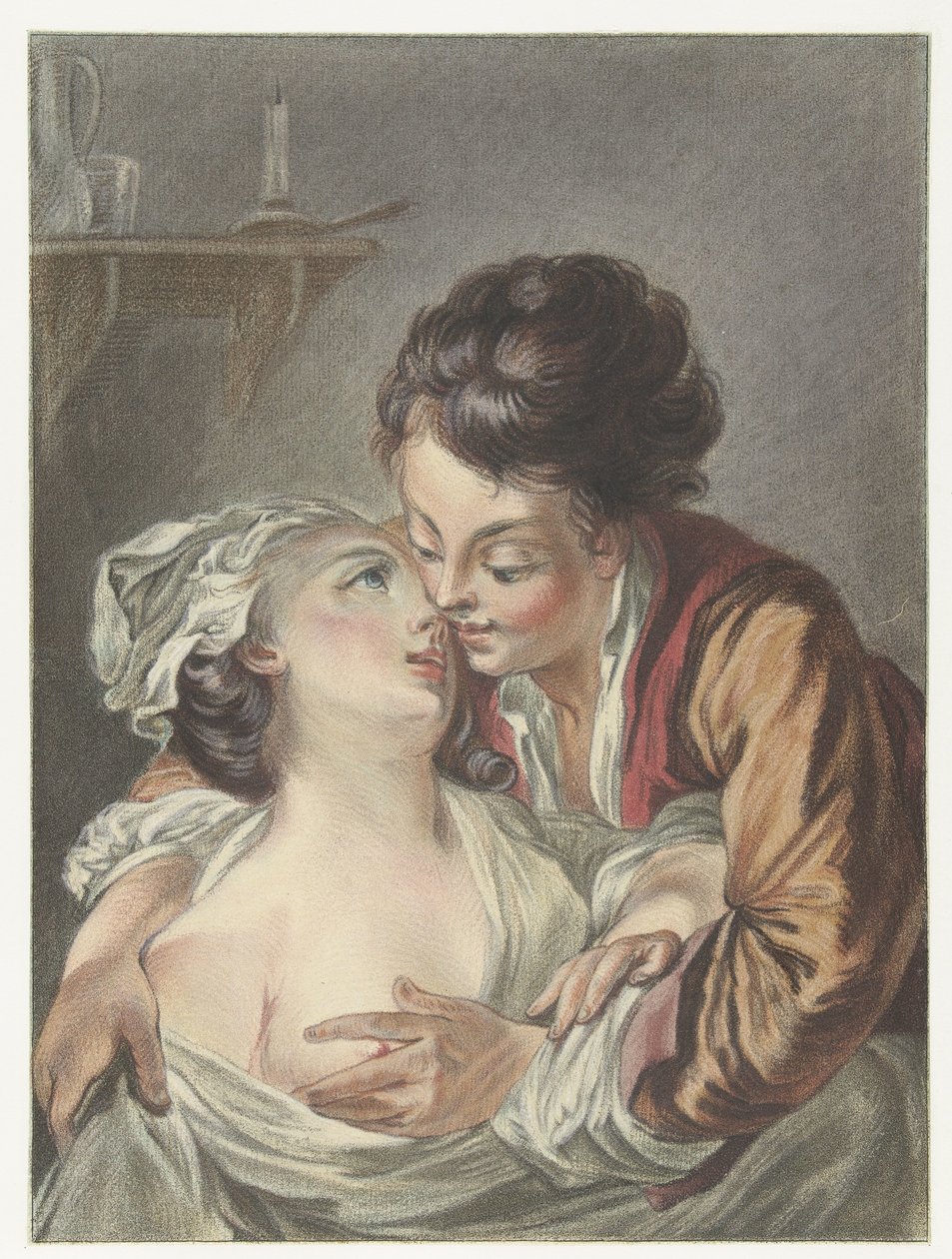 Sevgi dolu çift Le Rendez-Vous by Louis Marin Bonnet