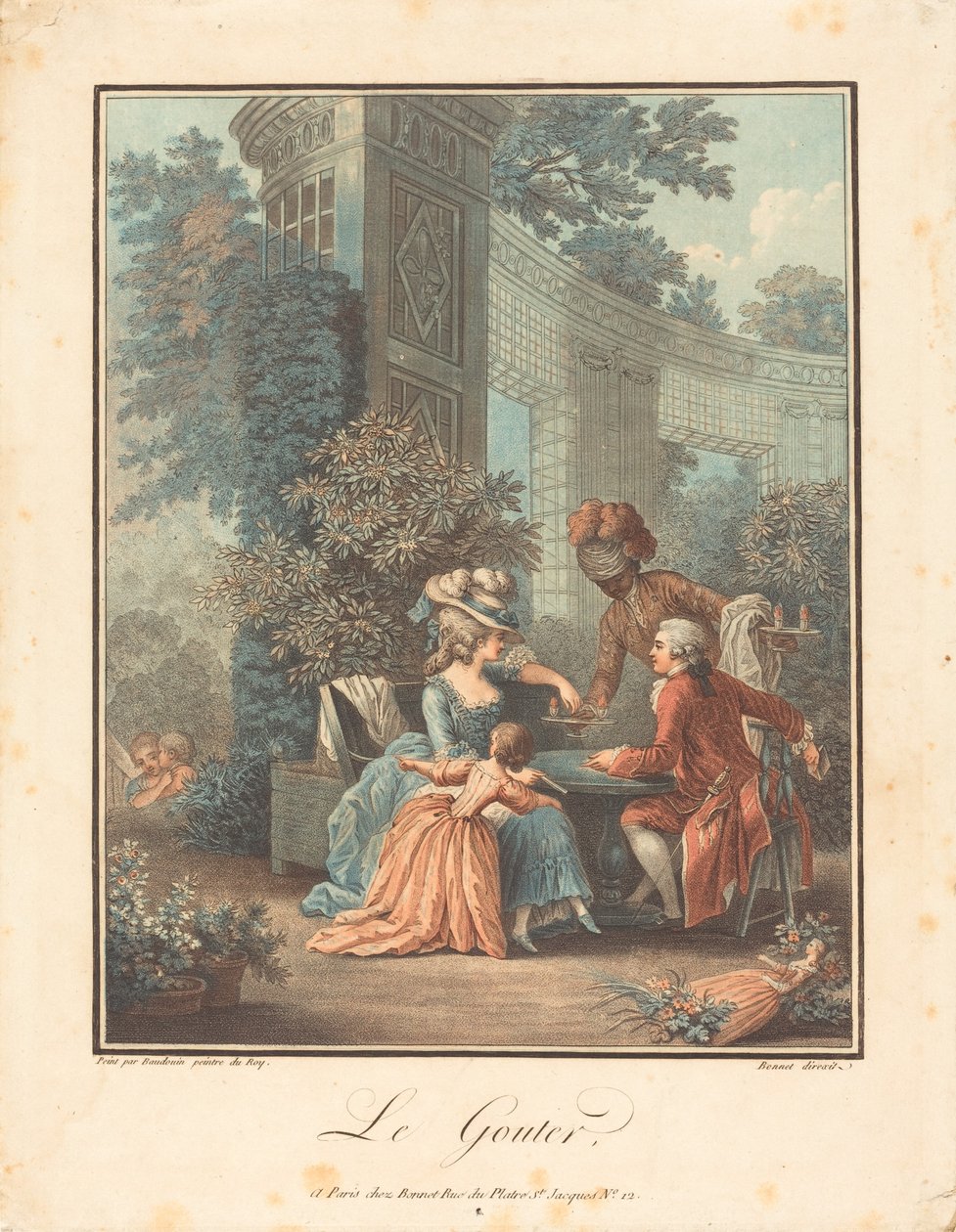 Beş çayı by Louis Marin Bonnet after Pierre Antoine Baudouin