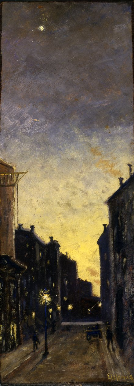 Elli Yedinci Sokak, 1908. by Louis Michel Eilshemius